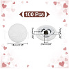  100Pcs Cloth Shank Buttons BUTT-NB0001-72B-2