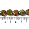 Natural Unakite Beads Strands G-I372-A05-01-3