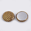 Handmade Straw Woven Cabochons WOVE-S119-03B-01-2