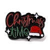 Christmas Theme Word Christmas Time Enamel Pins JEWB-M043-07A-1