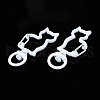 Spray Painted Eco-Friendly Alloy Swivel Snap Hooks Clasps PALLOY-T080-16M-NR-3