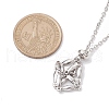 Tarnish Resistant 3Pcs 3 Styles 304 Stainless Steel Cable Chain Necklace Makings NJEW-JN04932-02-2