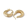 Brass Hoop Earrings for Women EJEW-M213-47G-2