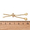 Brass Micro Pave Clear Cubic Zirconia Cord Ends KK-A214-33G-3