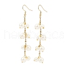 Glass Pearl Dangle Earrings EJEW-JE06463-01-3