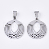 Non-Tarnish 201 Stainless Steel Pendants STAS-N089-04P-1