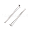 Rhodium Plated 925 Sterling Silver Flat Head Pins STER-M117-03E-P-2