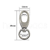Alloy Swivel Clasps PW-WG74639-13-1