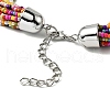 Bohemia Style Glass Seed Bead Multi-strand Necklaces NJEW-H063-01P-01-4