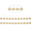 Handmade Golden Brass Enamel Link Chains CHC-K011-06G-2