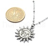 Non-Tarnish 304 Stainless Steel Pendant Necklace for Girl Women NJEW-JN04280-02-1