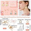 CREATCABIN 12Pcs Brass Stud Earring Findings DIY-CN0002-48-2