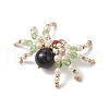 Natural Carnelian & Black Onyx(Dyed & Heated) & Glass Pendants PALLOY-JF02747-3