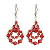 304 Stainless Steel Dangle Earrings EJEW-JE06368-05-2