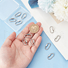 Unicraftale 10Pcs 304 Stainless Steel Screw Carabiner Lock Charms STAS-UN0058-40P-4