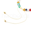 Electroplate Glass Nylon Thread Braided Bead Bracelets for Mom and Daughter BJEW-JB06359-05-13
