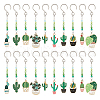 20Pcs 10 Styles Alloy Enamel Pendant Decorations HJEW-AB00271-1