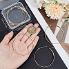 Beebeecraft 3 Pairs Brass Hoop Earrings for Women EJEW-BBC0001-66G-04-3