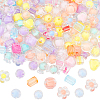 SOFPLATE 160Pcs 8 Styles Transparent Acrylic Beads TACR-SP0001-10-1