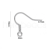 304 Stainless Steel Earring Hooks X-STAS-S111-002-3