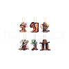 AHADERMAKER 6 Sets 6 Styles Acrylic Cowboy Boot Car Hanging Decoration HJEW-GA0001-51-7