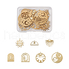  Jewelry 14Pcs 7 Style Brass Charms KK-PJ0001-26-1