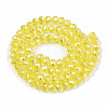 Electroplate Glass Beads Strands EGLA-A034-T10mm-B21-2