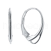 Sterling Silver Leverback Hoop Earring Findings X-STER-M104-02S-2