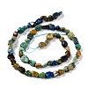 Natural Chrysocolla and Lapis Lazuli Beads Strands G-G018-63-2
