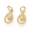 Electroplated Alloy Charms PALLOY-G267-18G-2