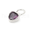 Brass Micro Pave Cubic Zirconia Pendants KK-H204-01S-03-2