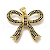 Rack Plating Brass Micro Pave Cubic Zirconia Charms KK-G500-14C-G-1