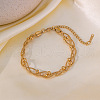 304 Stainless Steel Snake Chain Bracelets for Women FS-WG400CC-03-1