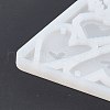 DIY Heart Theme Pendant Silicone Molds DIY-E065-06-5