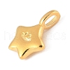 925 Sterling Silver Smiling Face Star Charms STER-R013-05G-2