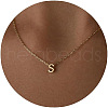 Brass Pendant Initial Necklaces for Women FS-WG1D7F7-06-1