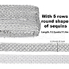 ARRICRAFT 12.5 Yards Ployester Elastic Sequin Trimmings OCOR-AR0001-75A-2