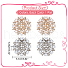 WADORN 2 Pairs 2 Colors Alloy Rhinestone Shoe Decoration FIND-WR0010-37-2