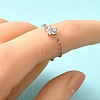 925 Sterling Silver Micro Pave Cubic Zirconia Slide Rings RJEW-R016-02P-02-3