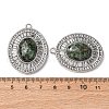 Natural African Turquoise(Jasper) Oval Pendants STAS-L080-010P-04-3