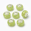 Crackle Resin European Beads RPDL-S012-B11-2
