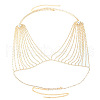 Alloy Crystal Rhinestone Tassel Sexy Chest Chains for Bikini FS-WG8610C-01-3
