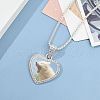 Alloy Rhinestone Pendant Necklaces NJEW-WH0008-01S-5