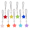 Acrylic Star Charms Mobile Strap HJEW-AB00073-1