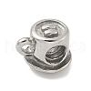 304 Stainless Steel European Beads STAS-S183-07P-2