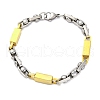 304 Stainless Steel Link Chain Bracelets for Women Men BJEW-R018-18GP-4