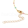 Brass Enamel Lumachina Chain Bracelets BJEW-JB05965-3