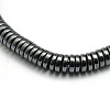 Grade AA Non-magnetic Synthetic Hematite Flat Round Beads Strands X-G-F161-16C-1