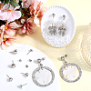 SOFPLATE 160Pcs 4 Size Alloy Crystal Rhinestone Stud Earring Finding ALRI-SP0001-01P-4