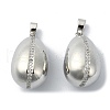 Brass Micro Pave Cubic Zirconia Pendants KK-D094-01P-1